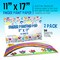 U.S. Art Supply 11” x 17" Large Finger Painting Pad (2 Pack, 25 Sheets Each) - 60lb (100gsm) Acid-Free Coated Sheets, Finger Paint Paper for Painting, Drawing, Crafts, Artwork